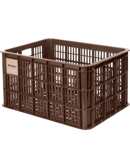 Basil fietskrat L brown 40L recycled