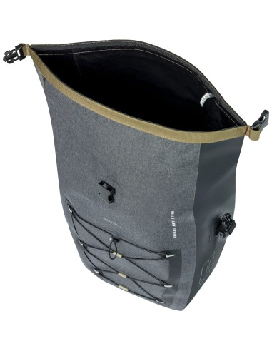 Basil fietstas enkel Navigator Storm MIK Side L zwart 25-31