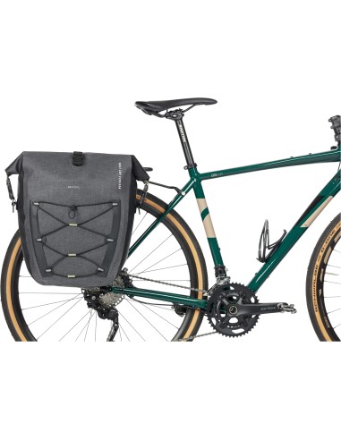 Basil fietstas enkel Navigator Storm MIK Side L zwart 25-31