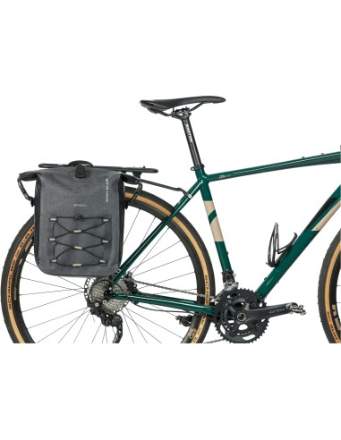 Basil fietstas enkel Navigator Storm MIK Side M zwart 12-15