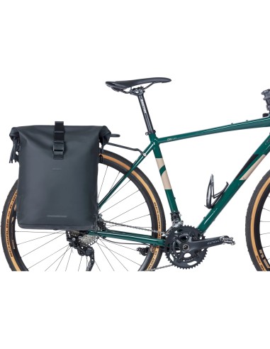 Basil schoudertas SoHo MIK Side night zwart 17L