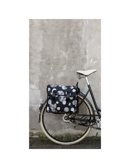 Basil fietstas dubbel Mara XL Sphere zwart/grijs 35L