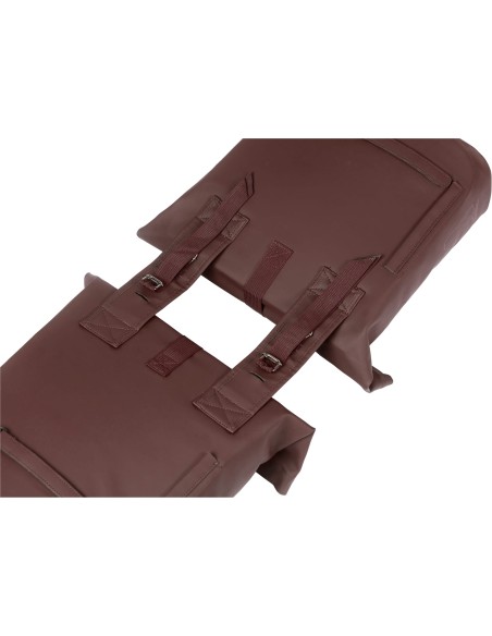 Basil fietstas dubbel City roasted brown 28-32L
