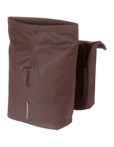Basil fietstas dubbel City roasted brown 28-32L