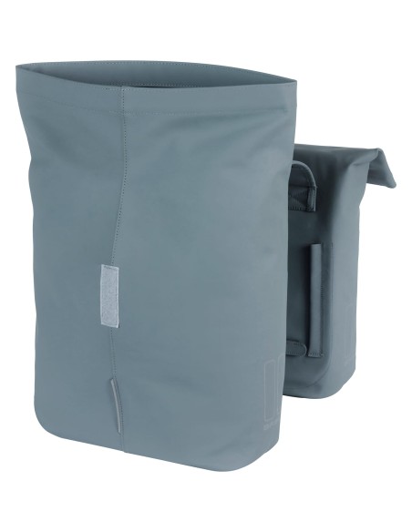 Basil fietstas dubbel City graphite blue 28-32L