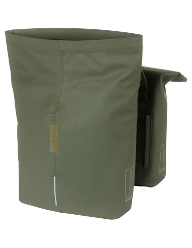 Basil fietstas dubbel City moss green 28-32L