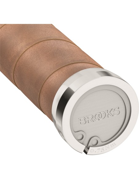 Brooks handvatten Slender Leather grips 100mm honey