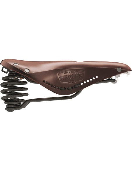 Brooks zadel Flyer Carved Antique Brown