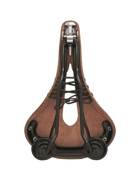 Brooks zadel Flyer Carved Antique Brown