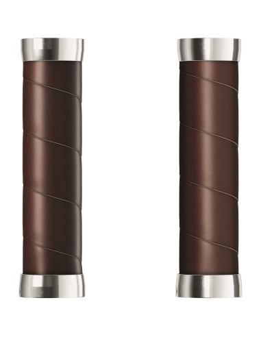 Brooks handvatten Slender Leather grips 130mm a. brown