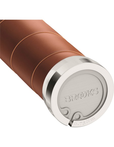Brooks handvatten Slender Leather grips 100/130mm honey