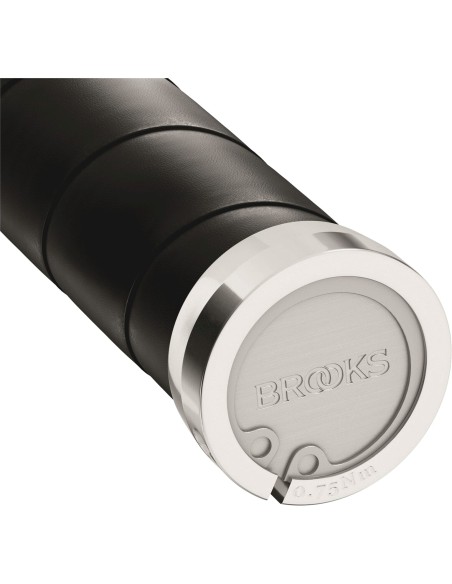 Brooks handvatten Slender Leather grips 100/130mm black
