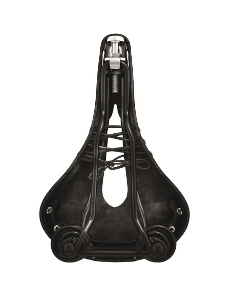Brooks zadel Flyer Carved zwart