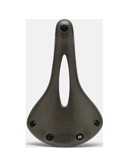 Brooks zadel C17 Carved Mud Green
