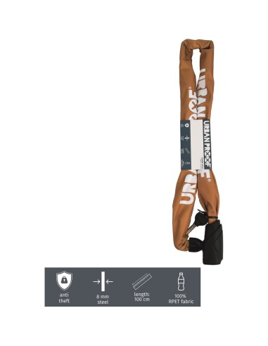 Urban Proof kettingslot 100/8 Recycled okergeel