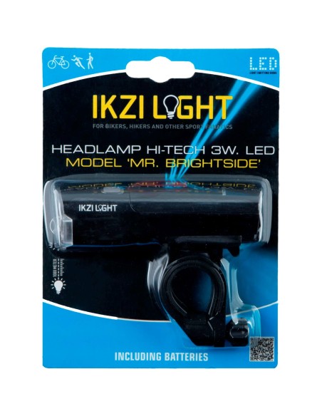 IKZI Light koplamp Mr Brightside 3w led batterij stuurbocht