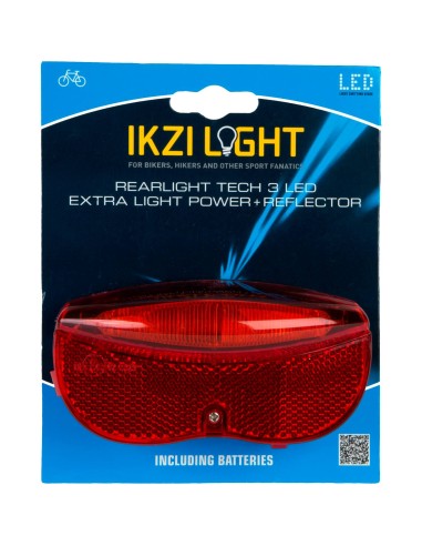 IKZI Light achterlicht 3 led batterij 80mm