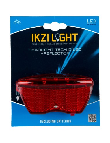 IKZI Light achterlicht 5 led batterij 80mm