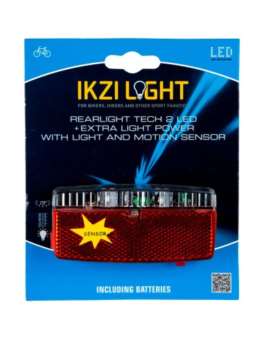 IKZI Light achterlicht 5 led sensor batterij 80mm