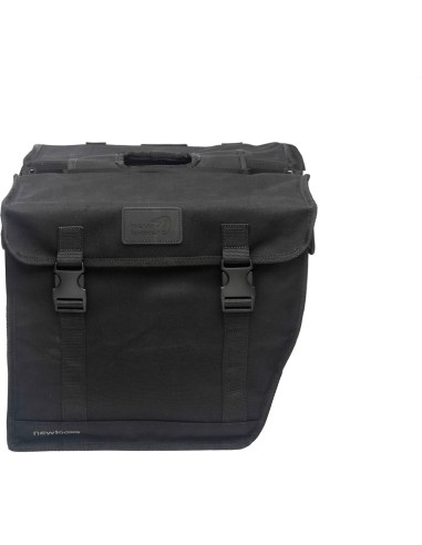 New Looxs fietstas dubbel hybride canvas zwart 46,5L