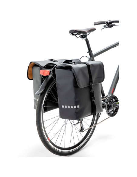 New Looxs fietstas dubbel Odense black 39L