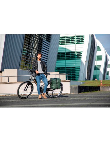 New Looxs fietstas dubbel Odense green 39L