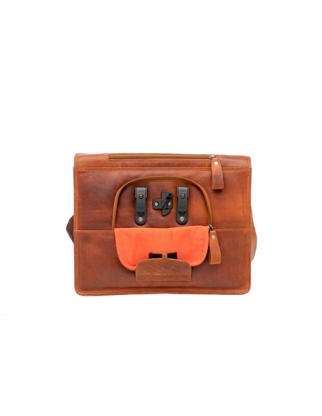 New Looxs laptoptas Fellini leer cognac 19L 15 inch