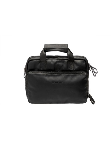 New Looxs laptoptas Cali leer zwart 17L 15 inch