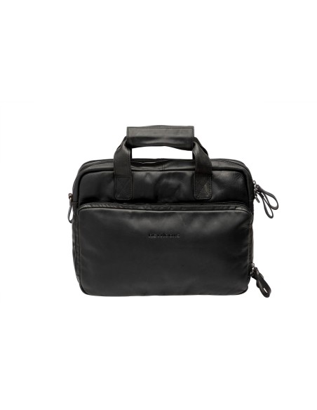 New Looxs laptoptas Cali leer zwart 17L 15 inch