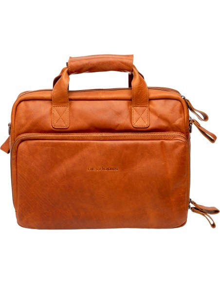 New Looxs laptoptas Cali leer cognac 17L 15 inch