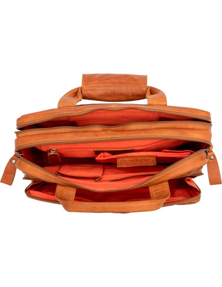 New Looxs laptoptas Cali leer cognac 17L 15 inch
