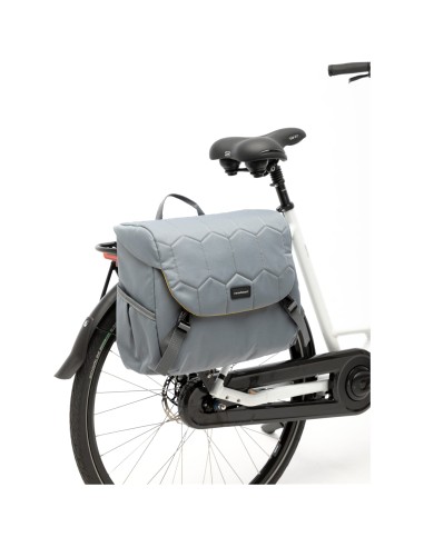 New Looxs schoudertas Mondi Joy Quilted grey 18,5L