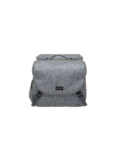New Looxs fietstas dubbel Mondi Joy Ivy grey MIK 38L