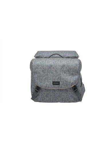 New Looxs fietstas dubbel Mondi Joy Ivy grey Racktime 38L