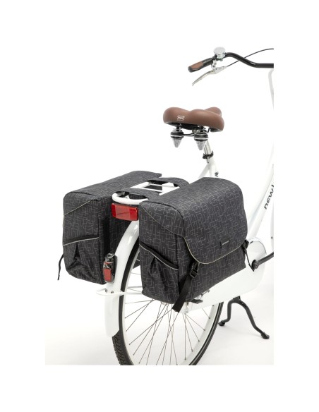 New Looxs fietstas dubbel Mondi Joy Ivy black 38L