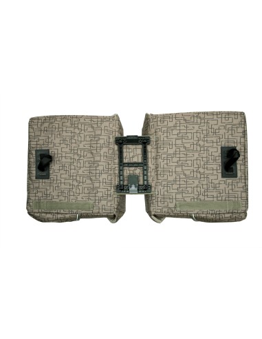 New Looxs fietstas dubbel Mondi Joy Ivy walnut MIK 38L