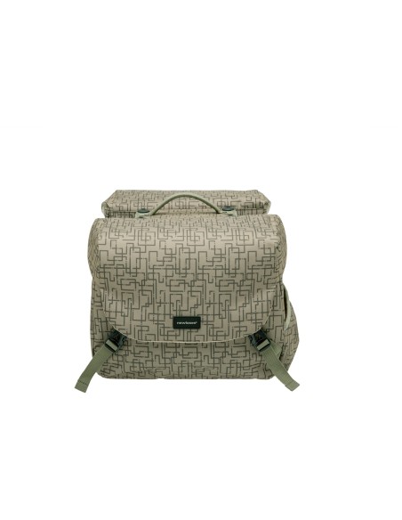 New Looxs fietstas dubbel Mondi Joy Ivy walnut Racktime 38L