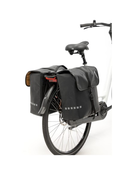 New Looxs fietstas dubbel Odense black MIK 39L