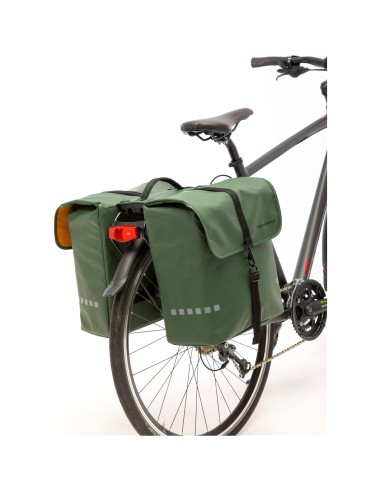 New Looxs fietstas dubbel Odense green Racktime 39L