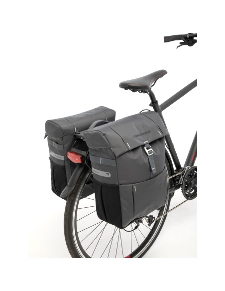 New Looxs fietstas dubbel Vigo grey MIK 37L