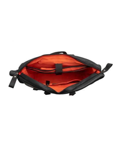 New Looxs laptoptas leer Verla zwart 21 liter