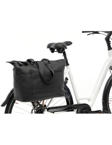 New Looxs laptoptas leer Verla zwart 21 liter