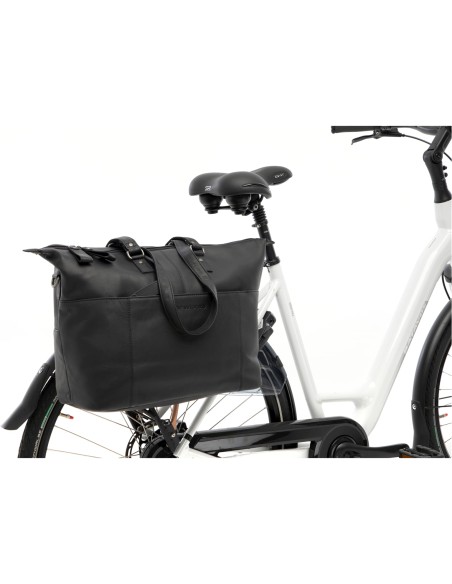 New Looxs laptoptas leer Verla zwart 21 liter
