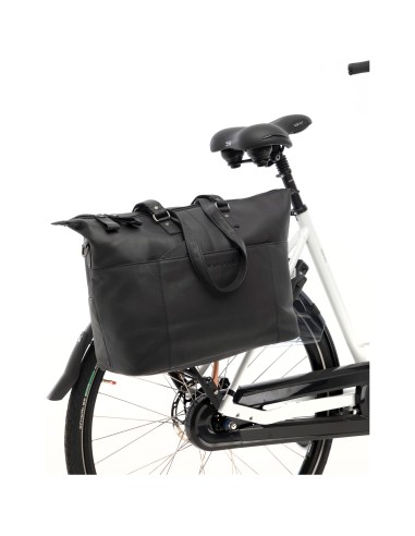 New Looxs laptoptas leer Verla zwart 21 liter