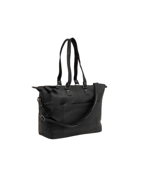 New Looxs laptoptas leer Verla zwart 21 liter