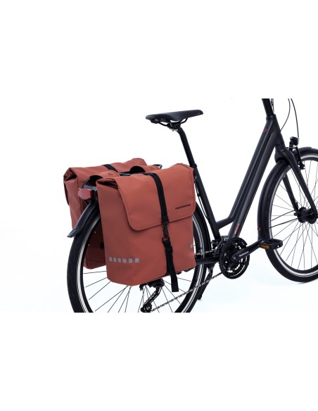 New Looxs fietstas dubbel Odense rust 39L