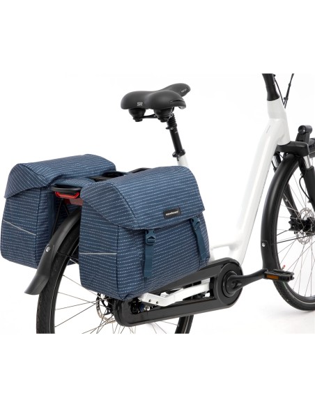 New Looxs fietstas dubbel Joli nomi blue 37L