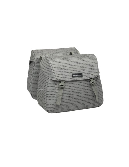 New Looxs fietstas dubbel Joli nomi grey 37L