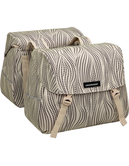 New Looxs fietstas dubbel Joli Alma sand 37L