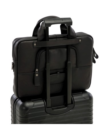 New Looxs laptoptas Luko leer zwart 7.5L 15 inch
